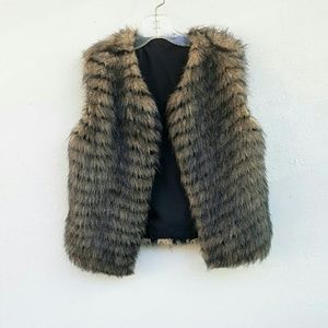 NWOT Faux Fur Vest